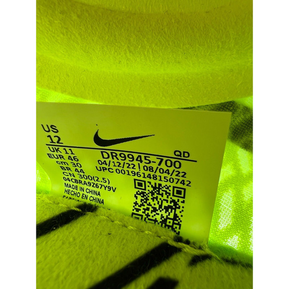 Nike Zoom Mamba V Track Spikes Shoes Volt Green DR9945-700 Men's Size 12 NEW - Picture 3 of 12